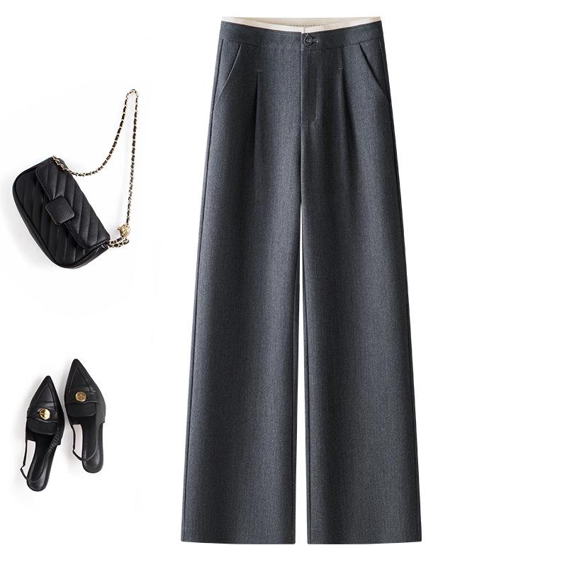 

High-Waisted Tencel Wool Wide-Leg Pants - Slimming & Drapey (Spring & Autumn 2025 Collection) 31