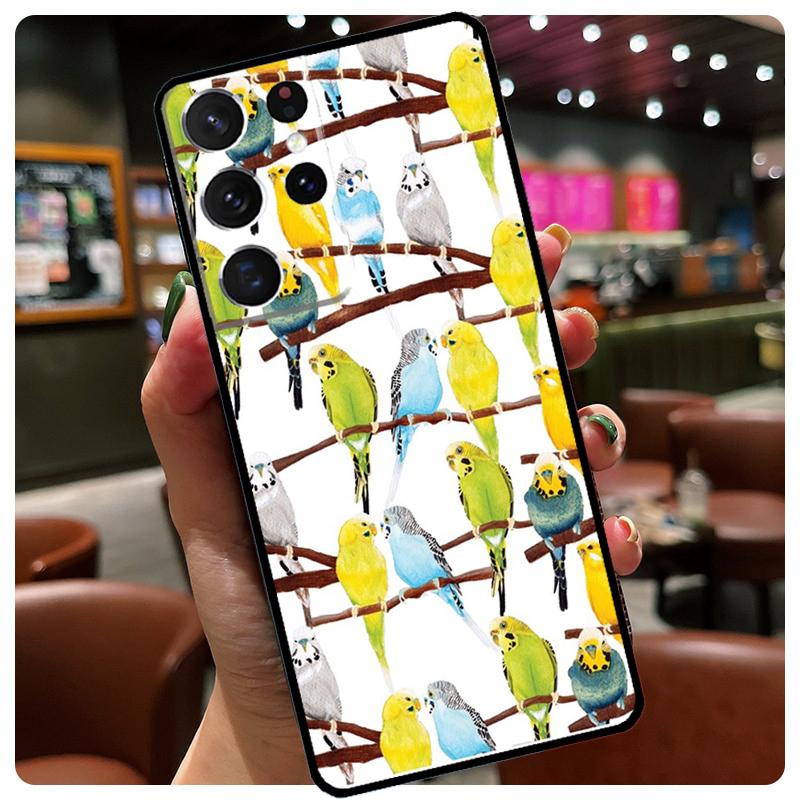 Animal Parrot Bird Phone Case For Samsung Galaxy S23 Ultra S21 S22 S24 S25 Ultra S9 S10 Plus S24 S25 FE Cover