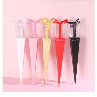 10 PC Rose Single Packaging Box Flower Packaging Box Bouquet Bag Valentine's Day Single Flower Packaging Bag