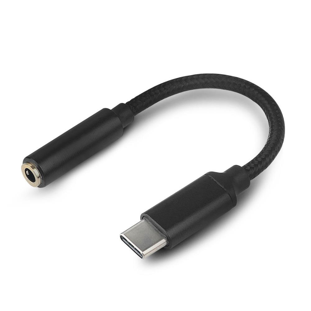 

3,5-мм кабель-адаптер для наушников Type-C USB Type C Type-C 3 5 Jack аудиокабель для наушников/телефона серый