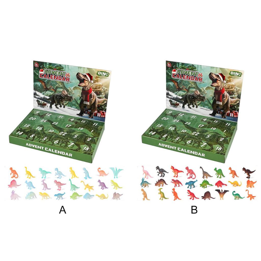 Dinosaur 24 Days Christmas Countdown Calendar Dinosaur Toys Advent Countdown Calendar Xmas Gifts for Boys Girls Toddlers