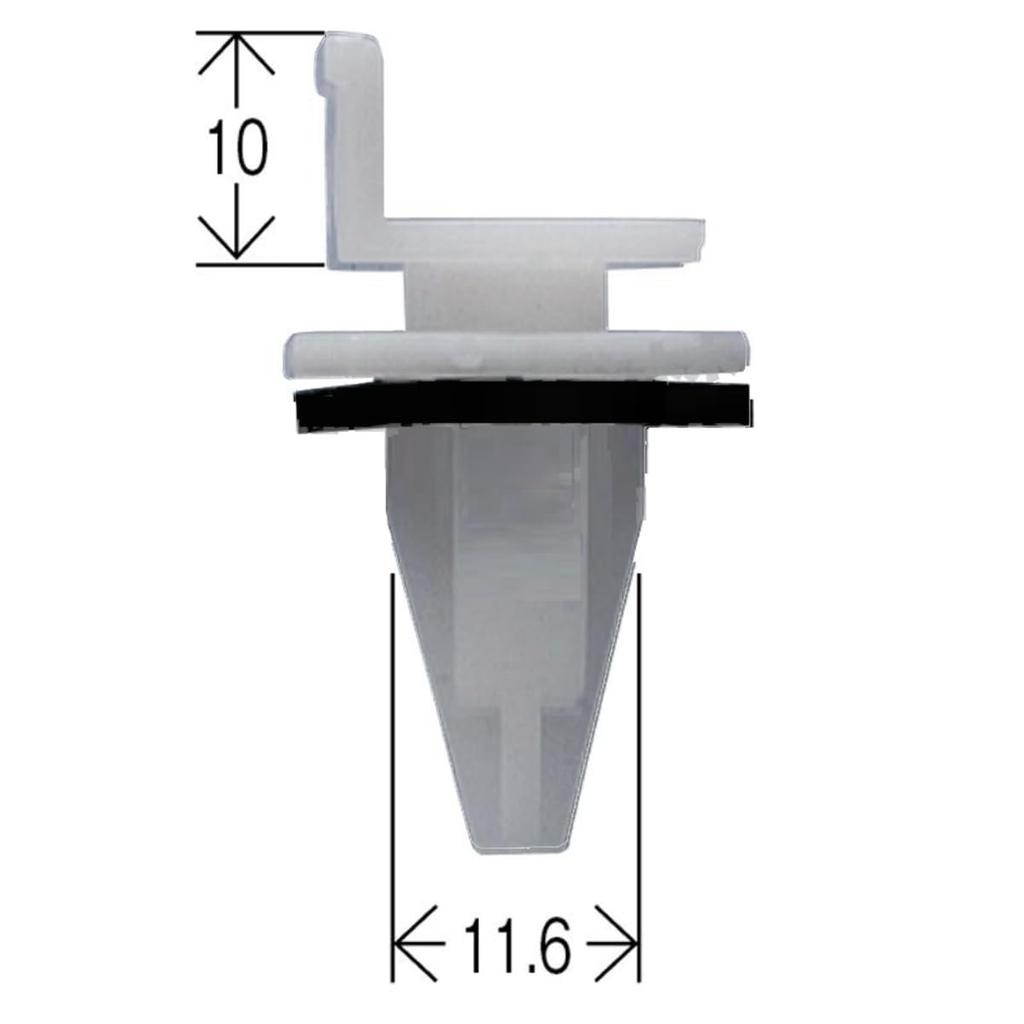 Interior Clip Genuine 10 Pieces Side Sill Garnish Clip for