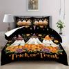Comforter 3Pcs Halloween Pumpkin Ghost Pattern Printed High-Definition Printed Bedding Set