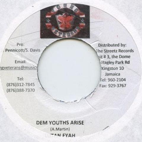 

7inch Record LUTAN FYAH - Dem Youths Arise Young Veterans 2009 Jamaica Reggae, Ska & Dub