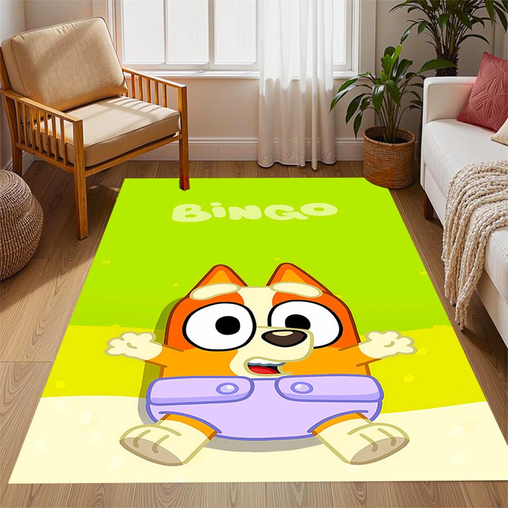 Blu And Eyi Adventure Themed Anti-Slip Rugs - Polyester Home Decor, Suitable for Bedrooms, Living Rooms, Doorways, Studios, and Decorations