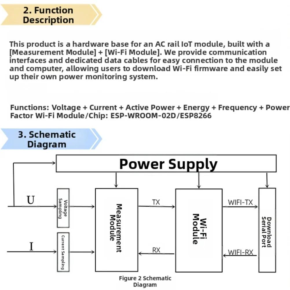 WiFi Модуль Електричного Лічильника Енергії PZIOT E02 Однофазний з Вимірюванням Струму та Підтримкою Прошивки з Відкритим Кодом