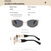 Retro Metal Oval Glasses for Men and Women Fashion High-end Trend Sun Protection Sunshade Outdoor Sunscreen  Eyewear