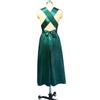 2025 Frühling/Sommer Rückenfreies V-Ausschnitt Einfarbiges Wickel-Abendkleid
