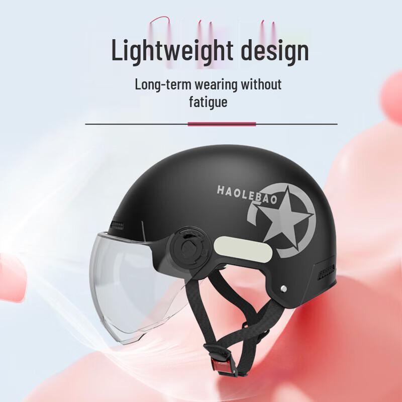 Haolebao Lightweight Electric Bicycle Half Helmet