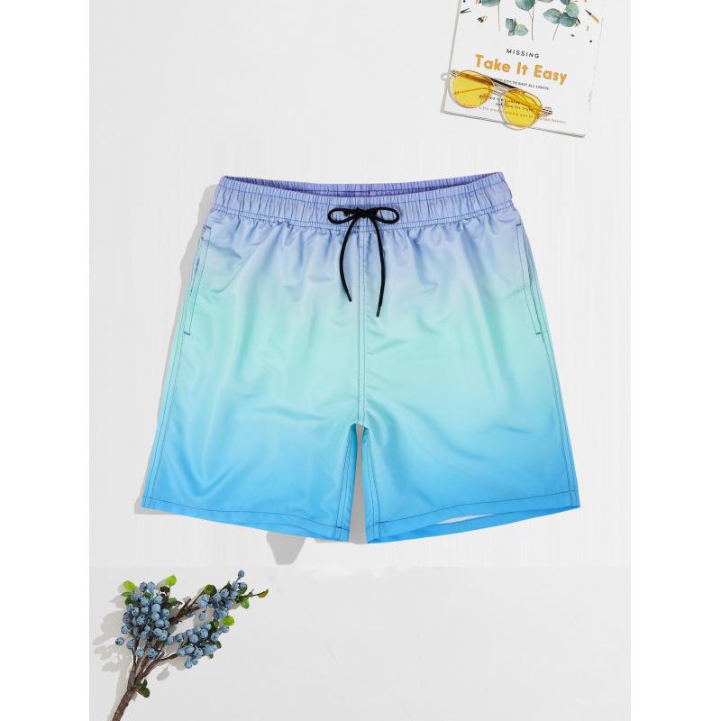 Farbverlauf Schnelltrocknende Herren-Badehose: Weit geschnittene Badeshorts & Boxershorts mit trendigen Prints.