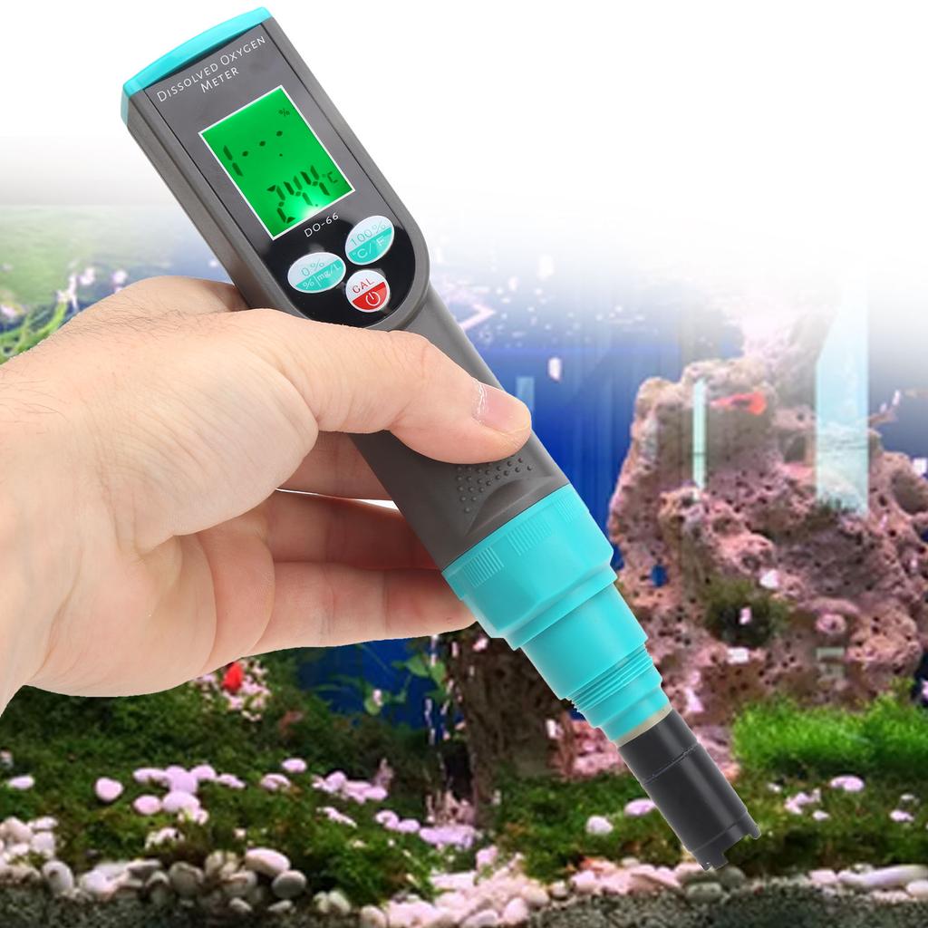 DO66 Dissolved Oxygen Meter Portable Digital DO Tester Analyzer for Aquaculture Aquarium