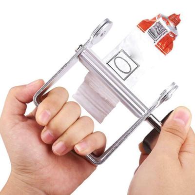Squeezing Toothpaste Squeezing Tool Metal Manual Squeezing Tool Hairdressing Pigment Dyeing Paste Toothpaste Clamp Stainless Steel