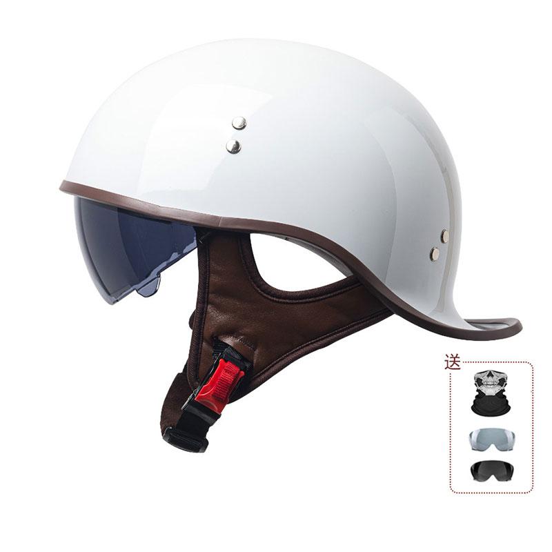 China 3C Certification 2025 New Motorcycle Helmet Retro Helmet ABS Lightweight Breathable Lining Half Helmet for Men and Women