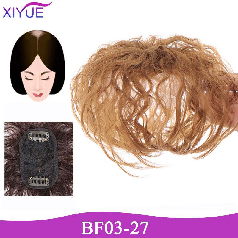 3D Bangs Replacement Piece Hair Covering White Hair Natural Black Color Curly Hair Wig Fashion Short Resistant Synthetic Wigs