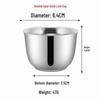 Shangqi Double-Layer Stainless Steel 65ml Mini Cup Set