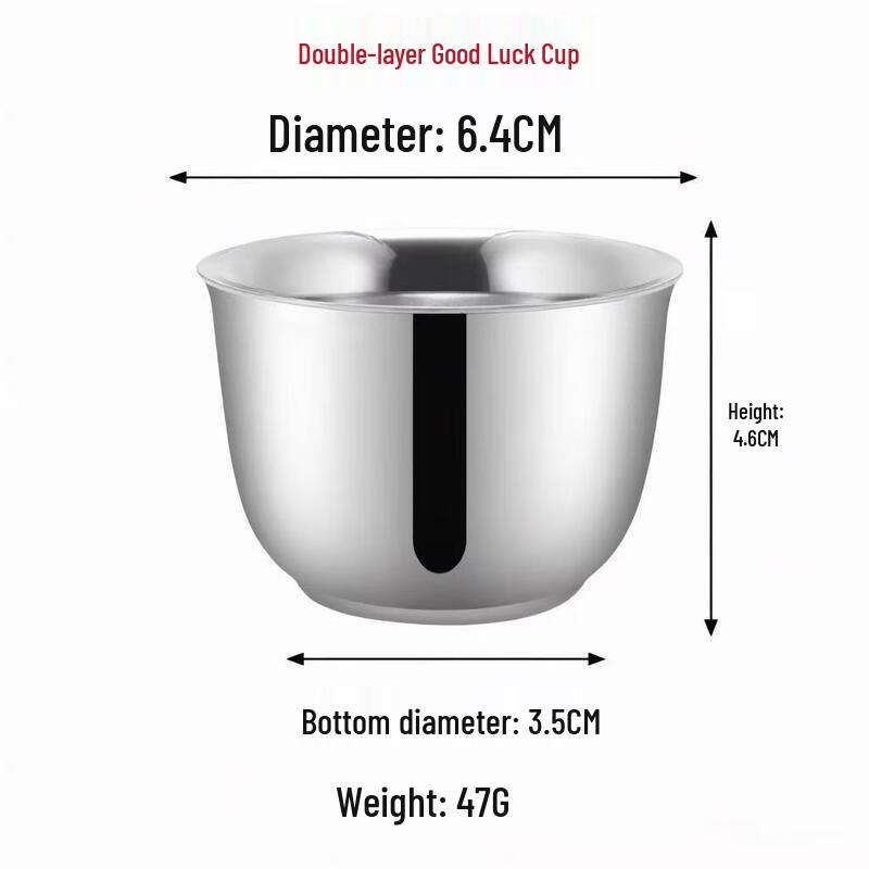 

Shangqi Double-Layer Portable Outdoor Cups, 65ml (Set of 4)