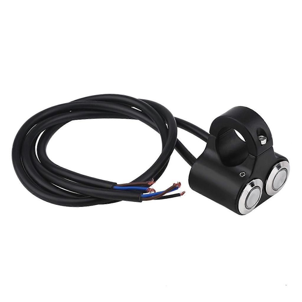 Interruttore Manubrio Moto 7/8" 22mm Fari Freni Luci Nebbia ON/OFF Tipo B con Indicatore
