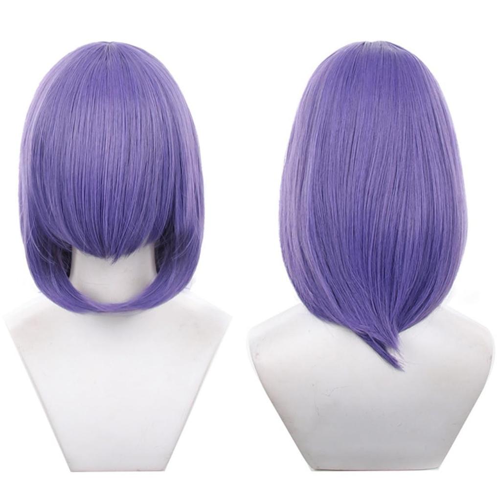 Ekienn Purple 02 Cosplay Perfect for Anime and Wig, 40cm, Universal, Heat-Resistant, Costumes, Halloween, Parties, Events.