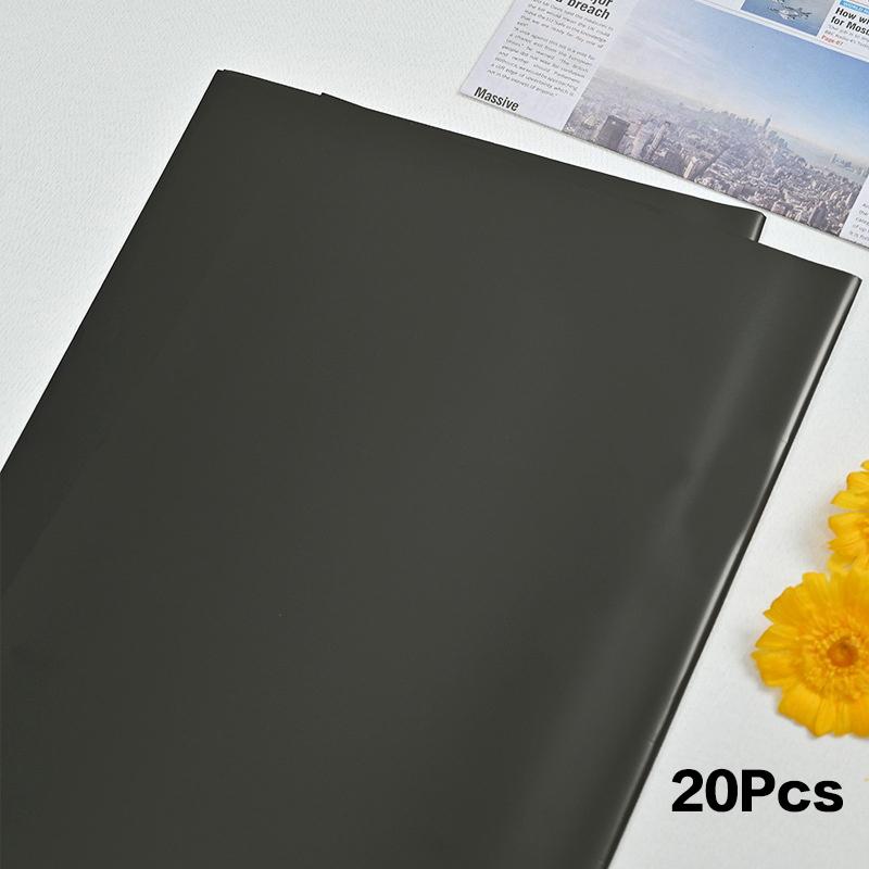 20 Pcs Two-Sided Colored Flower Wrappers Waterproof Bouquet Packaging 58cm DIY Gift Wrapping Paper Flower Decoration