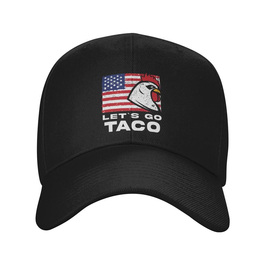 Lets Go Taco Cap Unisex Summer Wear Baseball Cap Adjustable