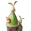Statue Figurines Animal Sculpture Ornament Standing Bunny Craft for Gift Wedding Bedroom Garden