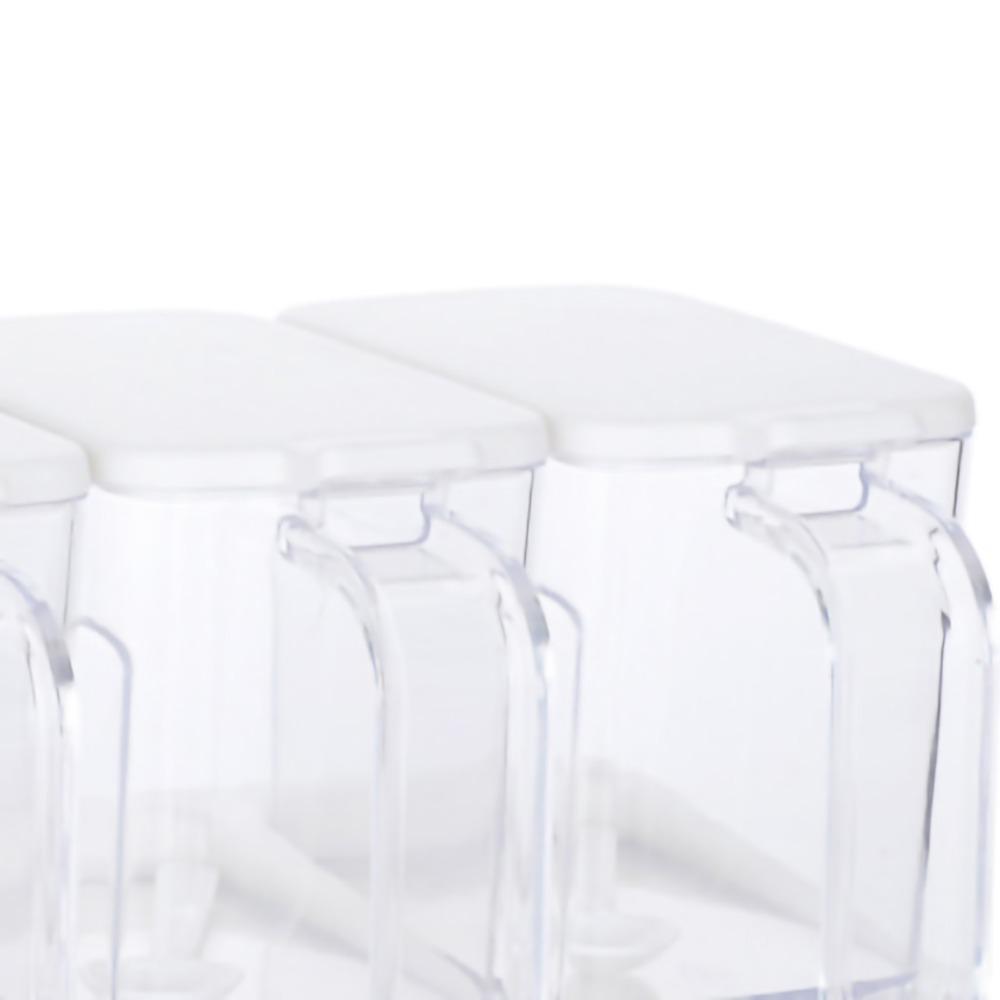 Clear Plastic Condiment Container Set 400ml per container Condiment Jar Set Bar Storage