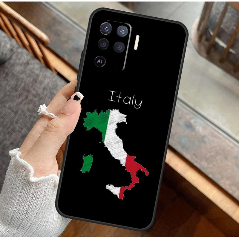 

Italy Flag Phone Case For Oppo A16 A76 A78 A96 A58 A18 A38 A98 A17 A77 A80 A40 A60 A74 A94 A54 A15 A57S For OPPO A80 5G