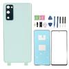 Replacement Back Cover Glass Front Outer Lens Glass Screen with Pre Installed Cam Frame Tape for Galaxy FE 5G G781