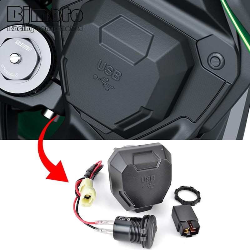 Versys 650  Socket Charger USB+ C Type For Kawasaki Versys650 Versys-650  2024 2025