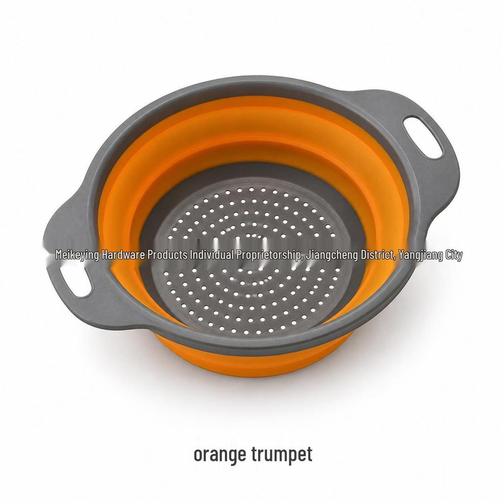 Dual-Use Folding Cutting Board & Telescopic Draining Basket for Vegetables and Fruit Washing