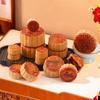 PVC Fake Mooncake Toy - Mid-Autumn Festival Egg Yolk, Lotus Seed, Red Bean Paste Flavors - Display/Photography Prop