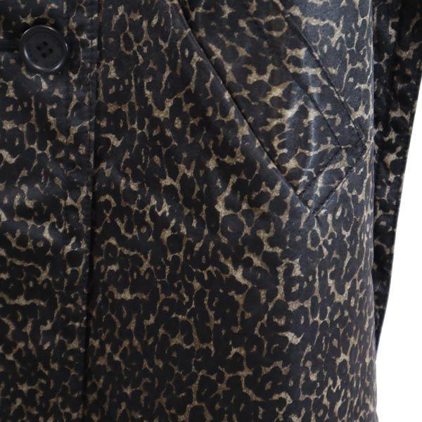 Marc Jacobs Leopard Pattern Trench Coat 4 Brown Women Used