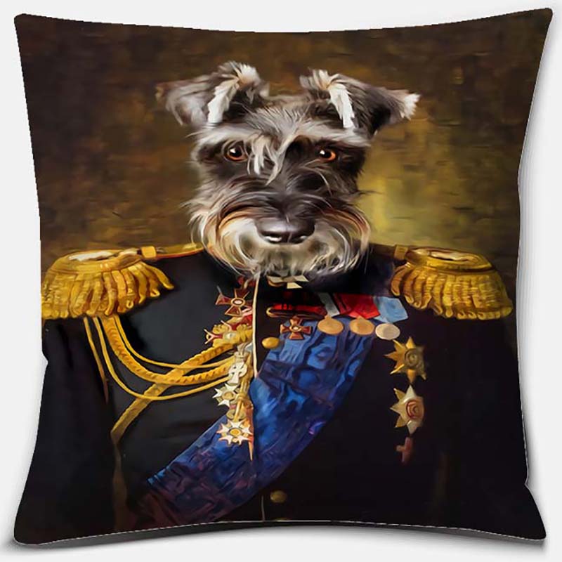 Наволочка с портретом собаки, квадратная наволочка, украшение для дома и офиса, наволочка 45X45CM