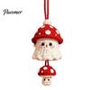 Cute Halloween Bag Charm Handmade Crochet Ghost Keychain, Plush Animal for Bags Portable Keychain Car Keys, Spooky Festive Knitted Ornament