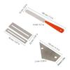 Silver Guitar Leveling Tool Metal Fret Repair Kit Fret Crowning File  For Guitar Repair