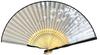 Saliekamā vēdekļa komplekts ar vēdekļa somiņu un sudraba ķiršu ziedu japāņu baltu saliekamo vēdekli 21 cm [Hana Kanzashi] Sieviešu futrālis, folija, pērļu apdare,