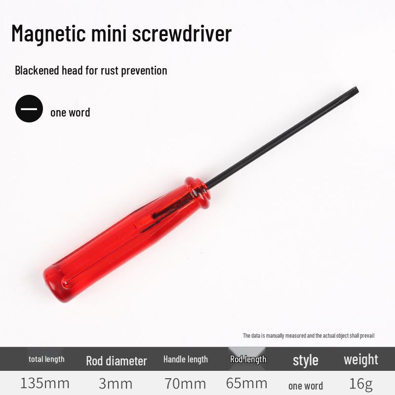 Clear Handle 3MM Mini Crystal Screwdriver - Cross and Flathead
