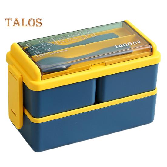 Bento Box двухслойный съемный прочный офисный работник портативный пищевой контейнер для ежедневного использования 1119₽