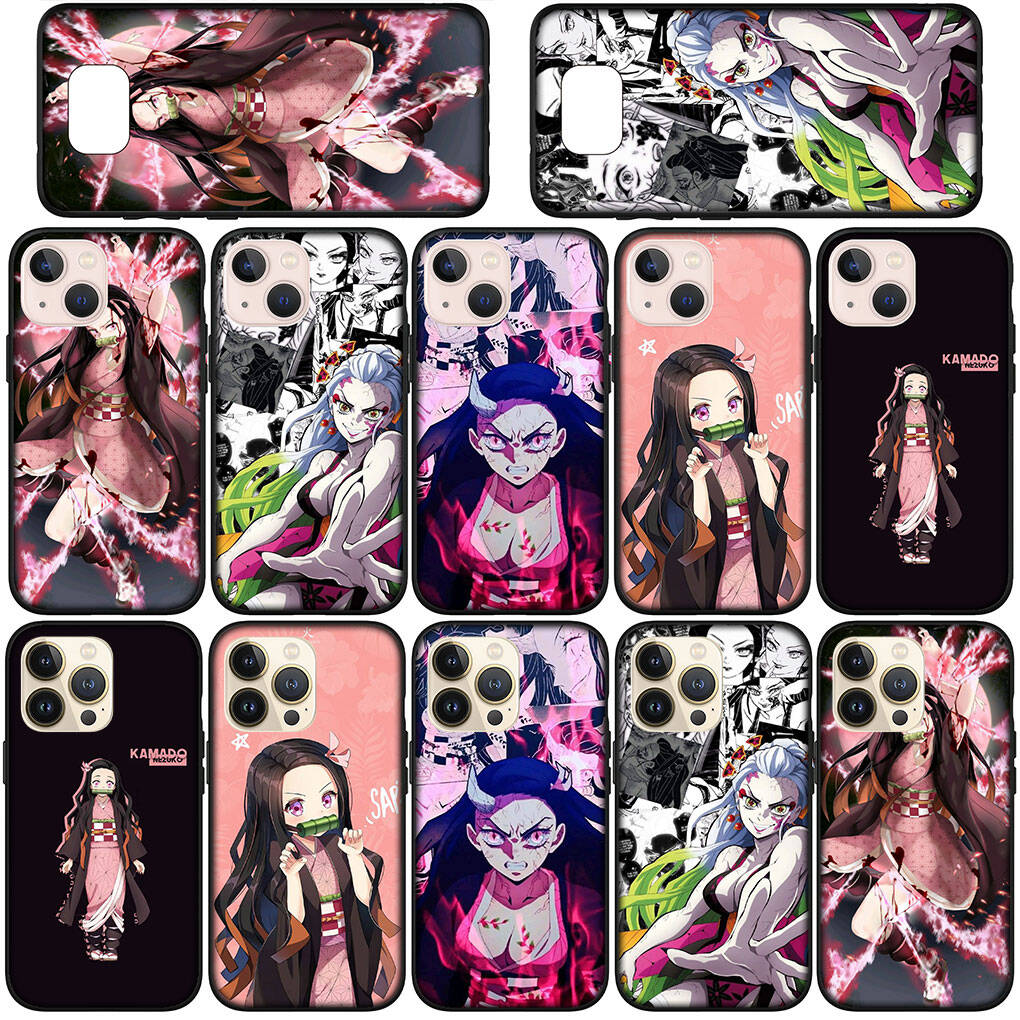 Case for iPhone 17 16 15 Xiaomi Poco F8 F7 X7 X6 M8 C85 C75 C71 Redmi Note 14 13 12 11 Pro Max A3 14C 13C 15C Daki Gyutaro Demon Slayer Nezuko Cover
