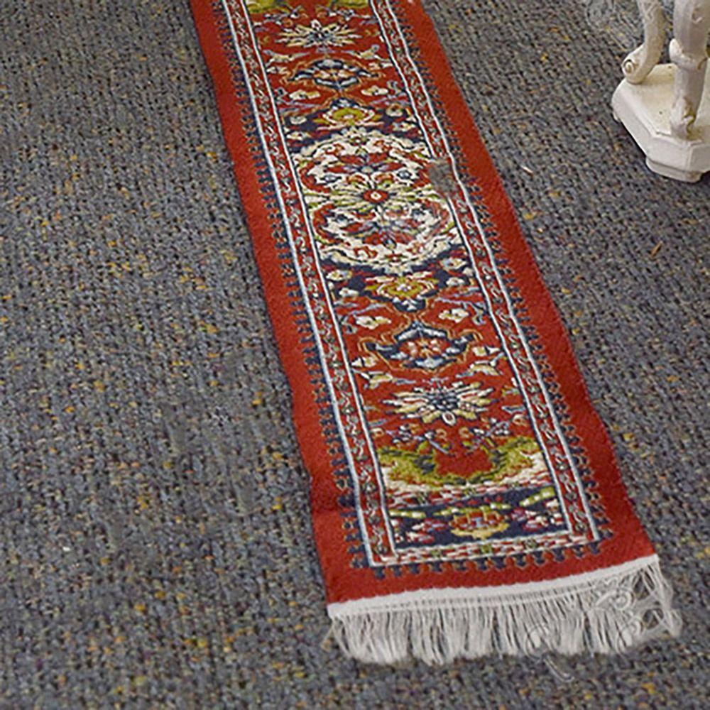 Multi-colored Miniature Woven Rug 1:12 Scale Mini Floor Coverings Doll House Tableflag  Dollhouse