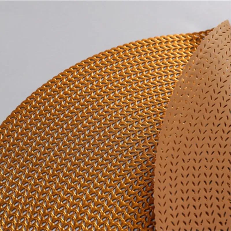 38CM Round PVC Placemat Kitchen Dining Table Mats Steak Pad Anti-scalding Insulation Pads INS Nordic Hotel Restaurant Home Decor