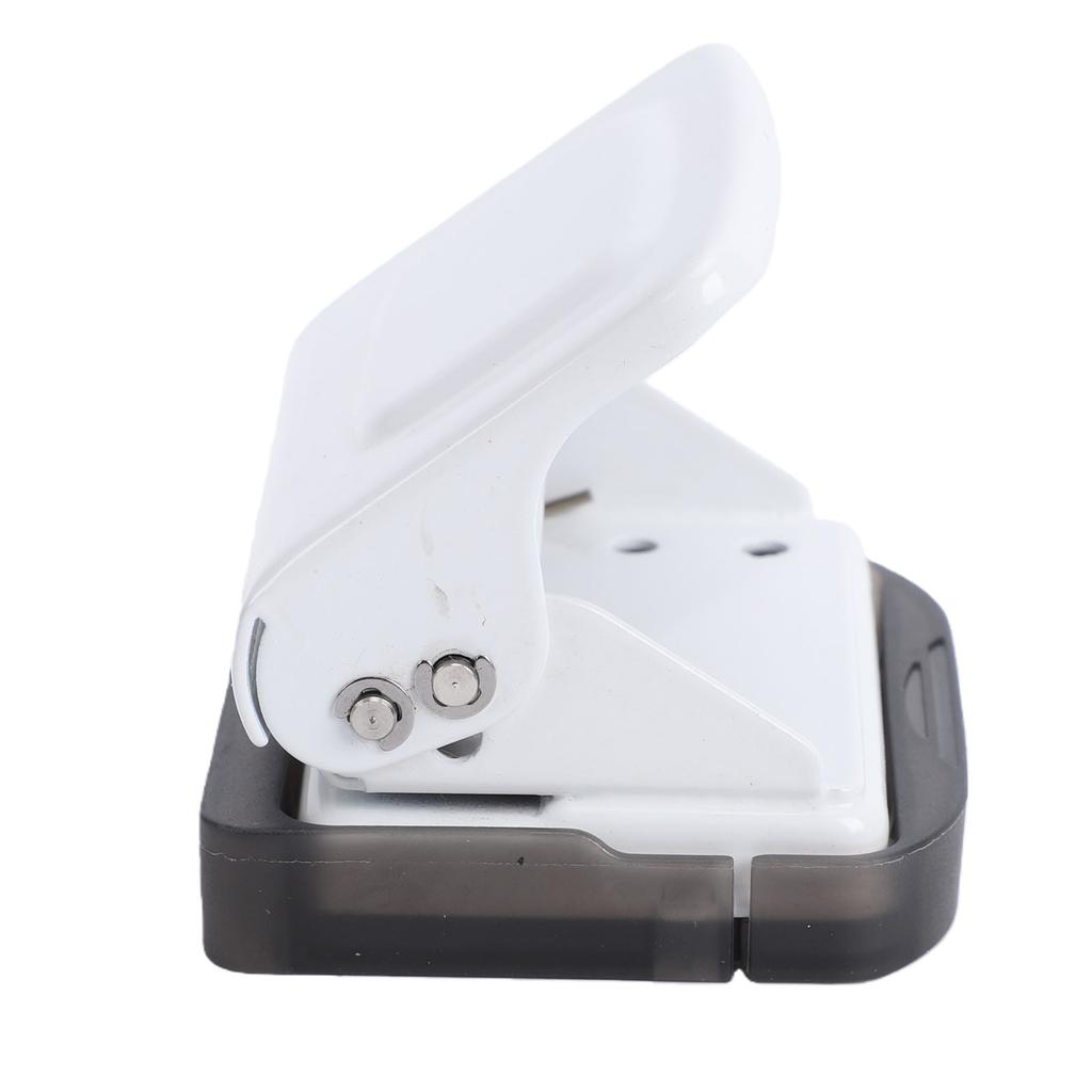 6 Hole Puncher Portable Paper Punch Tool for 20 26 30 Holes Loose Leaf Notebook Planner Craft Projects White