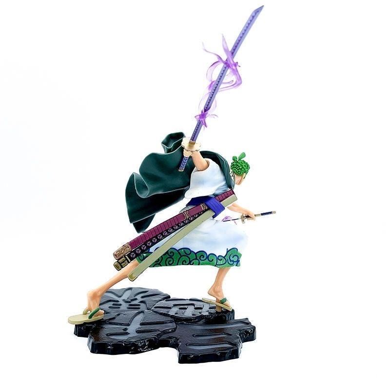 One Piece Kimono Solon Three Blade Battle Edition Model Toy Anime PVC Action Series Doll Model Gift for Children