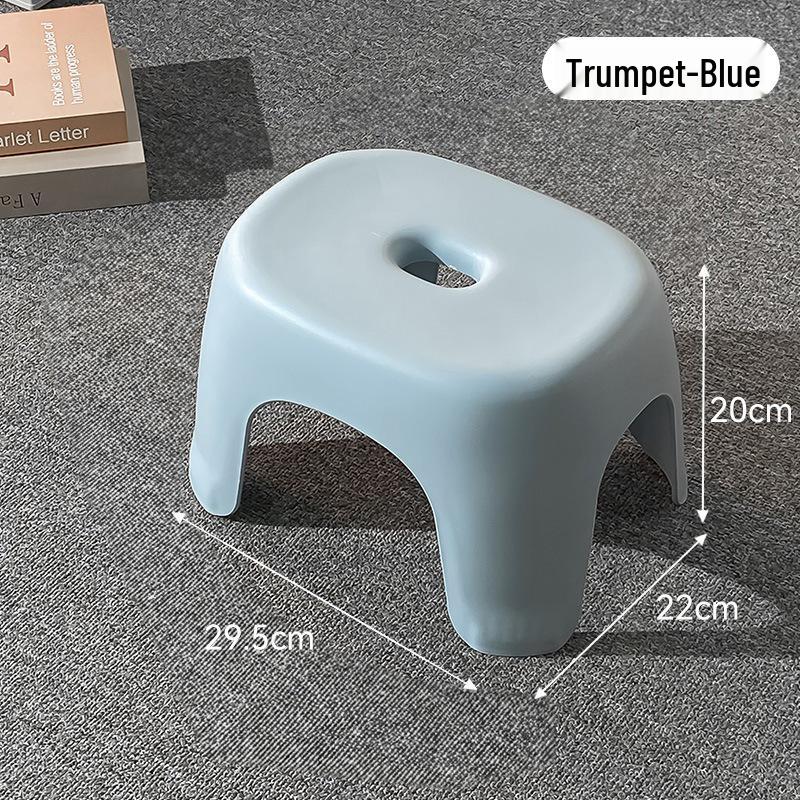 Stabiler niedriger Kunststoffhocker für Wohnzimmer, Kinderbad und Dusche