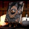 Creepy Devil Eye Halloween Decor Horror Book Curse Gothic Home Ornament Spooky Party Prop Craft Accessory Collection