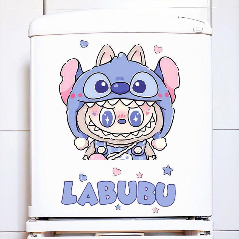 Labub Toilet Sticker Toilet Toilet Toilet Toilet Decorative Film Cute Bathroom Waterproof Sticker