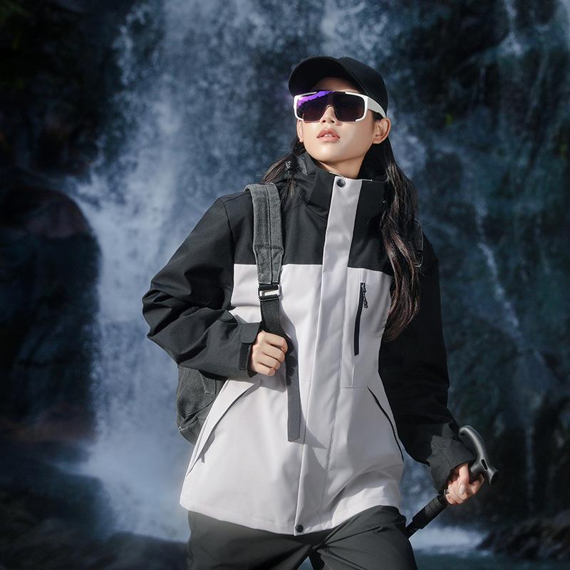 Men s Multi-Color 3-in-1 Detachable Mountaineering Jacket - Autumn/Winter 5XL