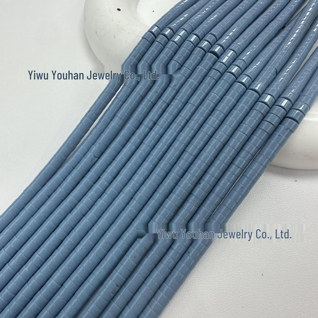 Natural Stone 2x4mm Sherpa Round Slice Spacer Beads – Loose Beads for DIY Accessories