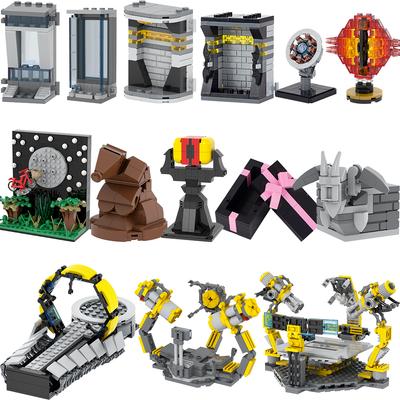MOOXI Variety Movie Prop Squid Box Mecha Chamber Armor Unloading Table Model Kit Adult Building Block Set Children Toy MOC Brick
