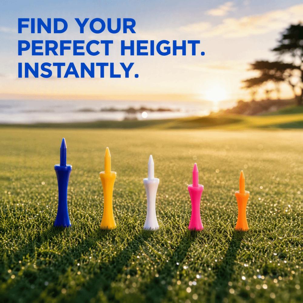 100pcs Assorted Colors Driving Range Tees Plastic Material Assorted Golf Tees For Beginners